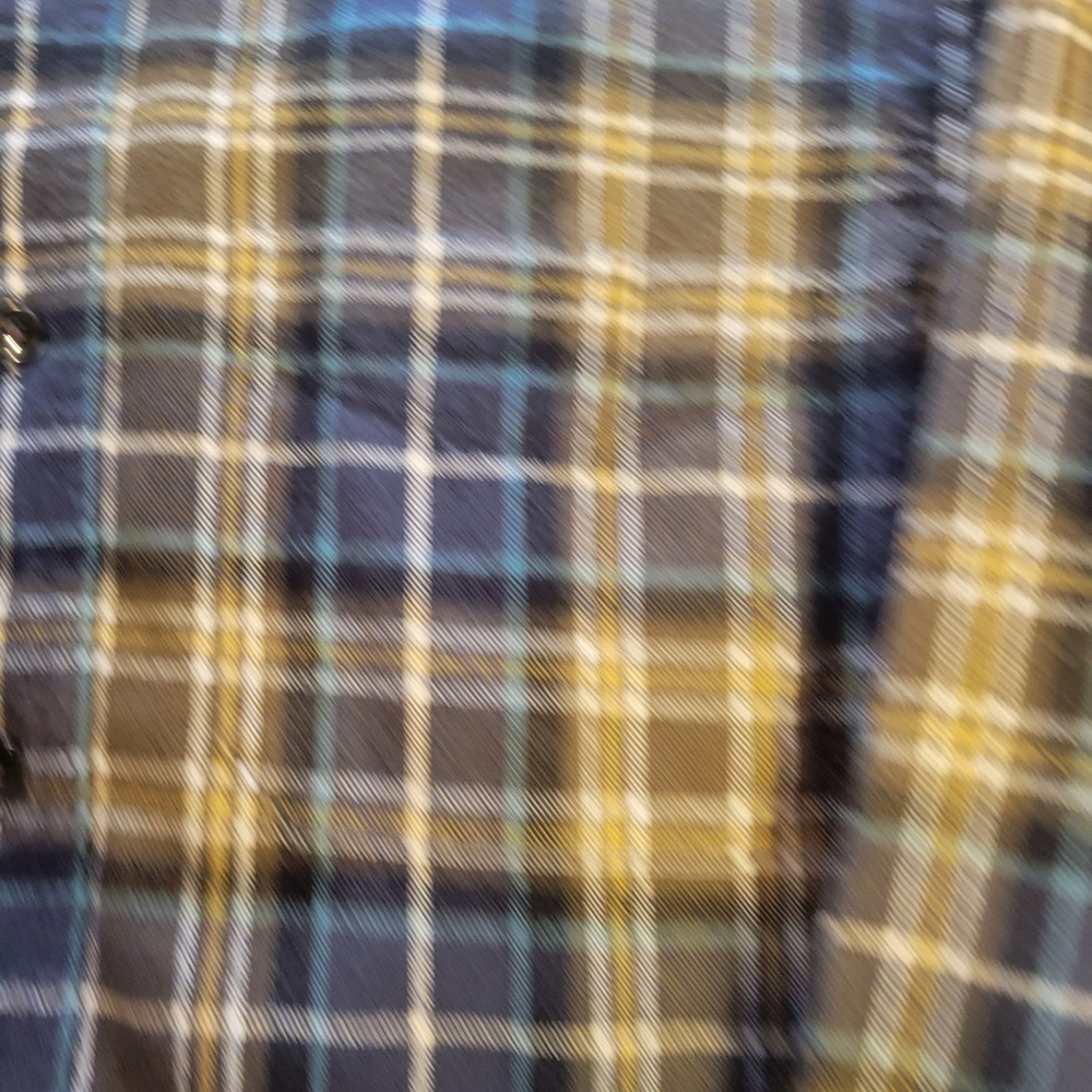 LL Bean Mens Flannel Shirt Medium Slightly Fitted Plaid Blue Green 298167 - Picture 4 of 13